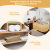 59'' Foldable Portable Large Bathtub Water Tub Folding PVC Adult Spa Bath Bucket