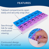 7 Day Weekly Pill Box Medicine Tablet Dispenser Organiser Storage Case Container
