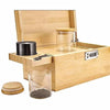 Bamboo Locking Storage Stash Box Bundle ockable Herbal Supply Kit w/ Accessories