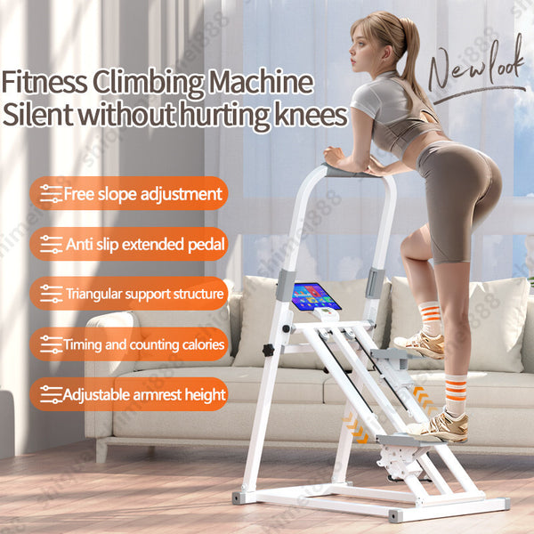 3 Gear Stair Stepper Machine Foldable Home Vertical Climber w/Calorie Monitor