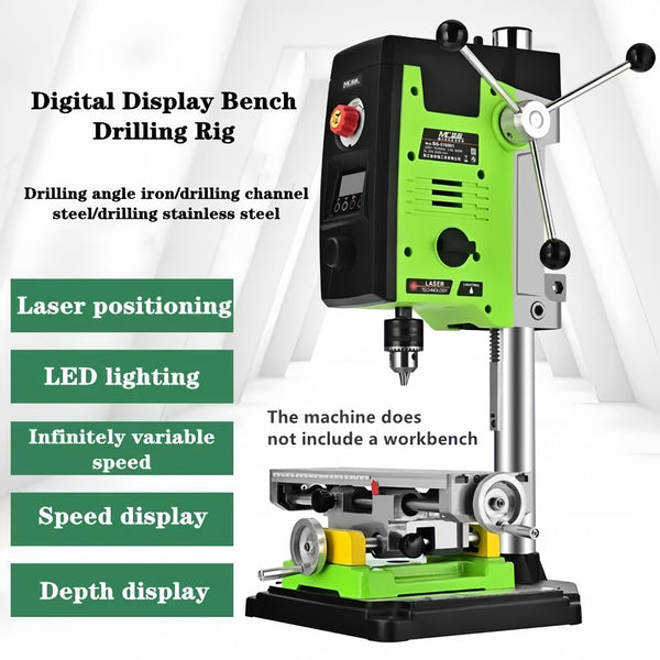 800W Drill Press Electric Bench Drill Stand Variable Speed 1.5-13mm Benchtop