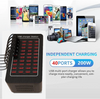 40 Port Multi USB Charger Station AC Adapter Wall Hub Multi Dock Charger Travel