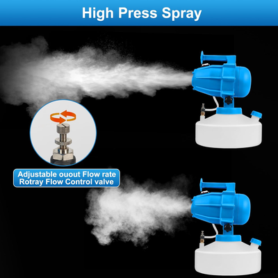 Garden ULV Cold Fog Sanitizer 3 Jet Sprayer Disinfectant Fogger Gun 5L for Yard