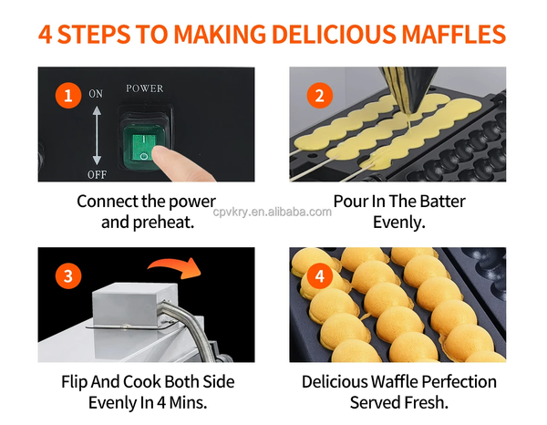 Walnut Waffle Machine Commercial Walnut Cookie Dessert Maker Snack Equipment