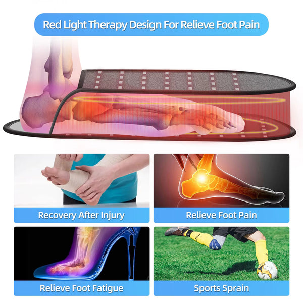 2 Slippers: Red Light Therapy Heating Shoes for Foot Toe and Heel Pain Relief AU