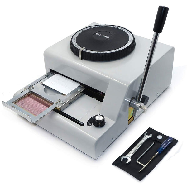 PVC Card Embosser Machine 72-Character Stamping Embossing For Bank/Office/Mall