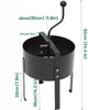 Rotary Soil Sifter Compost Sieve Garden Potting Sifting Mesh Rock Sand Sieve