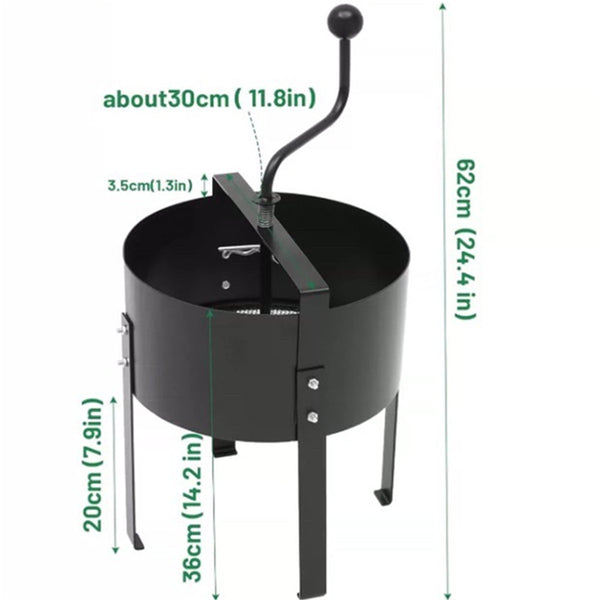 Rotary Soil Sifter Compost Sieve Garden Potting Sifting Mesh Rock Sand Sieve