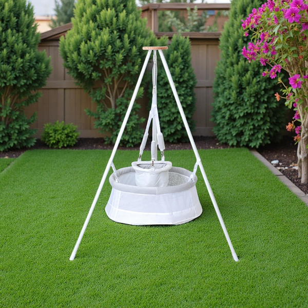 3in1 Baby Hammock Hanging Swing Baby Rocking Bed w/Seat Toddler Frame 1.65m AU