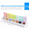 7 Day Weekly Pill Box Medicine Tablet Organizer Dispenser Container Large Case