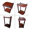 Wooden Pool Billiard Corner 7 CUE STAND Rack Durable Pool Cue Rack Holder AU