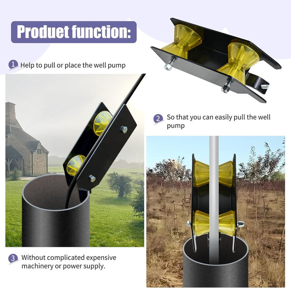 Well Pipe Pulling Tools And Cable Rollers Fit Well Pump Pipe Flexible Pipe