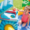 Inflatable Dinosaur Play Center Pool Playhouse Water Park with Kid Pool Slide