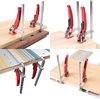 4x Ratchet Table Clamp Quick Release Track Saw Clamps for MFT/Guide Rail System