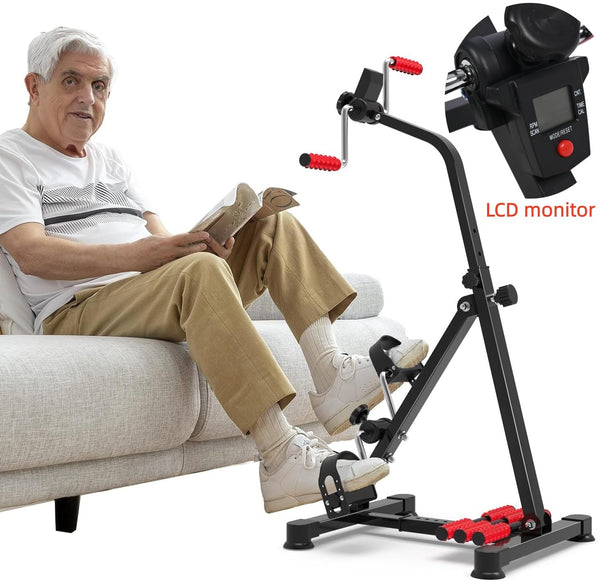 Mini Fitness Exercise Bike Rehabilitation Handrail Stepper Leg Pedal Trainer AU