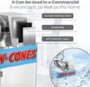 200W Electric Ice Shaver Machine Snow Cone Machine  Acrylic Crushed Ice Maker