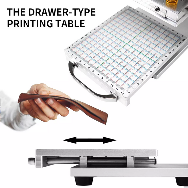 220V Hot Foil Press Stamping Machine Printer Manual Temperature Control Embosser