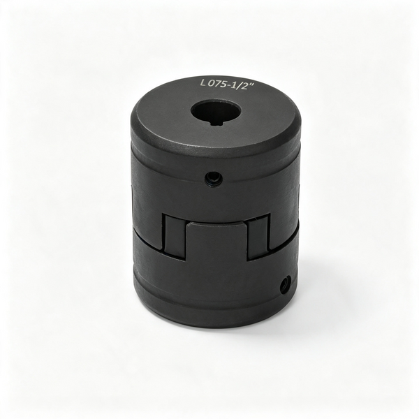 L075/L095 1/2" to 1" Flexible L-Jaw Coupling Coupler Set HT250 Cast Iron