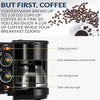 3-in-1 Breakfast Station Includes Coffee Maker Non-Stick Griddle Toaster Oven