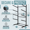 4 Tiers Heavy Duty Freestanding Kayak Surf Board Storage Rack for Kayaks Canoe