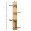 Door Hanging Cat Shelf 4-Levels Cat Tree Door Mounted Cat Climber for Indoor Cat