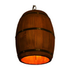 Wood Wine Barrel Pendant Lamp Kitchen Bar Hanging Ceiling Lamp Light Fixtures