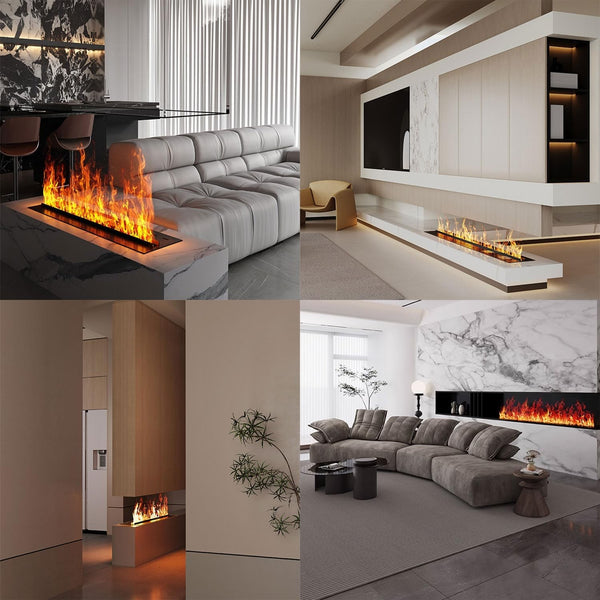 Water vapor fireplace 4D electric fireplace 168 Color Changes Voice App Control