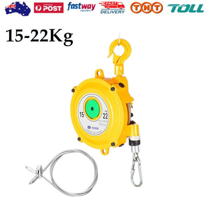 15-22kg Spring Balancer Retractor Hanging Holding Equipment w/1.5M Wire Rope