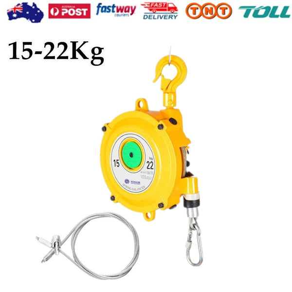 15-22kg Spring Balancer Retractor Hanging Holding Equipment w/1.5M Wire Rope