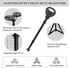 Hiking Trekking Poles Walking Stick With Seat Anti Shock Adjustable Camping Cane