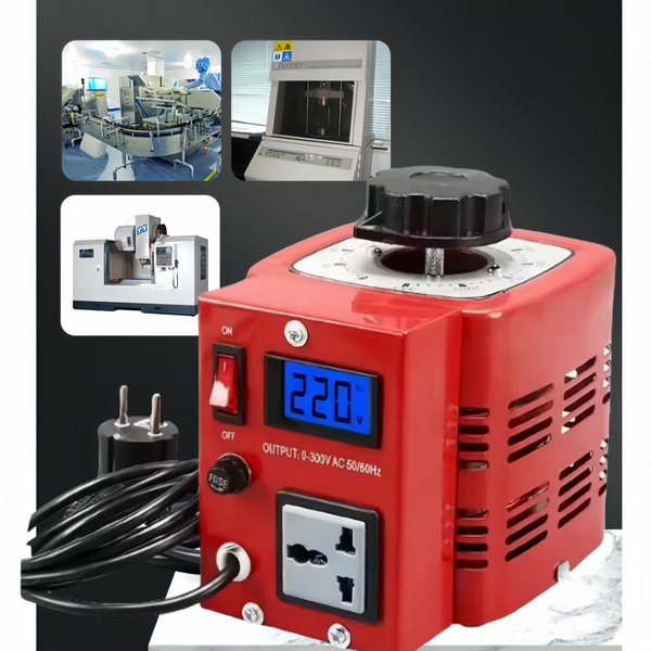 Variable Voltage Converter Transformer with LCD Display 220V Input 0-300V Adjust