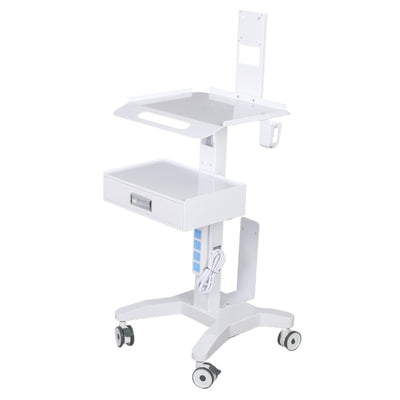Rolling Dental Lab Trolley Cart With Drawer Intraoral Scanner Clinic Laptop Rack