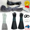 2x Sandblasting Cabinet Gloves Blast Protection Glove Holders Safety Work Gloves