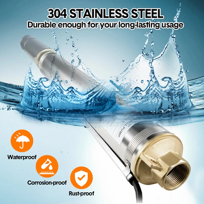 100L/min Deep Well Pump 2HP Submersible Bore Pump for Industrial Agricultural AU