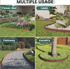 Steel Landscape Edging 5x Garden Border Lawn Edging for Tree Ring Yard & Pathway