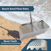 Sand Fleas Rake With Pail Shark Tooth Sifter Stainless Steel Sand Fleas Rake
