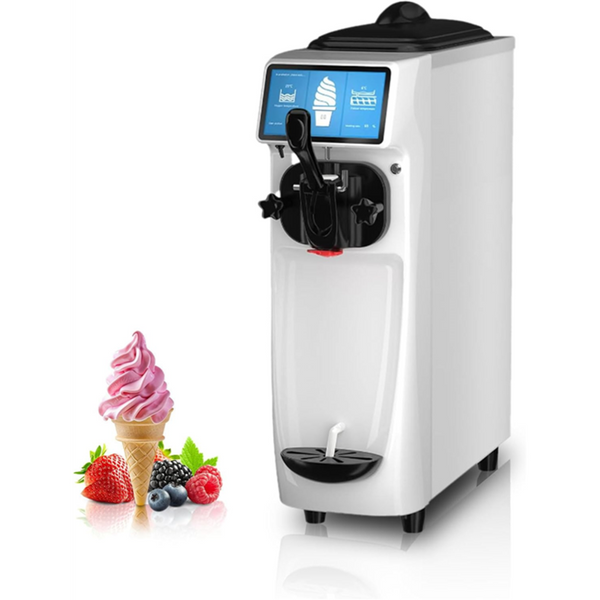 Commercial Ice Cream Maker 16L/H Soft Serve Machine Single Flav Ice-Cream Maker