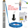 100L/min Deep Well Pump 2HP Submersible Bore Pump for Industrial Agricultural AU