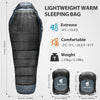 Outdoor Mummy Sleeping Bag Camping Hiking Thermal Warm w/ Compression Stuff
