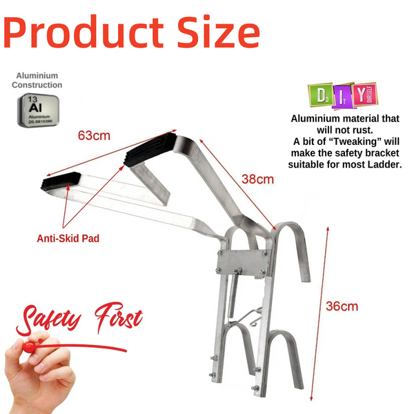 Ladder Stabilizer V Shape Stabilizer for Telegraph Poles Column Trees Roofers AU