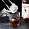 Clear Ice Cube Tray for Whiskey 2 Inch Clear Ice Cube Maker - Silicone Lar