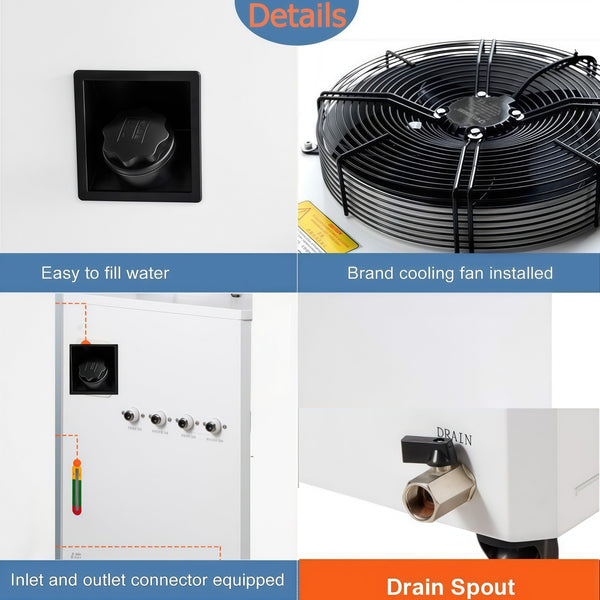 15L Industrial Water Chiller 2HP Water Cooling System for CO2 Laser Engraving AU