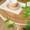 Wooden Round End Table  Round Wooden Coffee Table For Living Room Vintage Accent