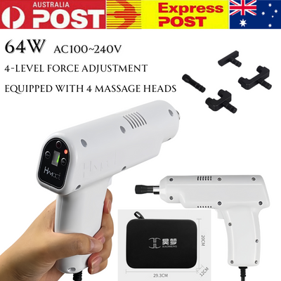 400N Electric Spine Massager w/ Adjustable Force, 4 Massage Heads for Relaxation