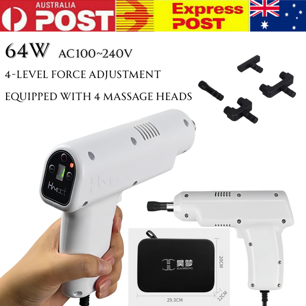 400N Electric Spine Massager w/ Adjustable Force, 4 Massage Heads for Relaxation