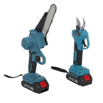 Mini Chainsaw & Pruning Shears Electric Saw Brushless Pruner Cordless Combo AU