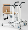 Hydraulic Patient Lift Transfer Chair Elderly Commode Wheelchair w/ Split Seat