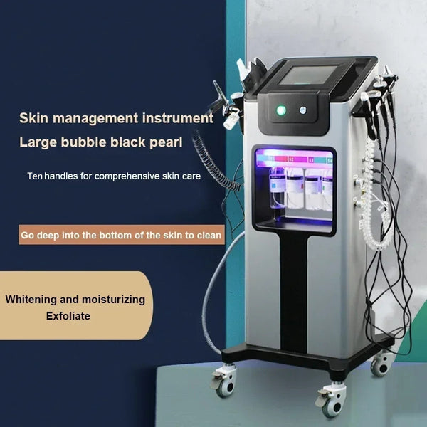 10 in 1 Hydro Dermabrasion Machine Hydrogen Oxygen Skin Care Small Bubble Device