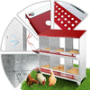 4/6 Hole Chicken Nesting Boxes Wall Mounted Metal Chicken Coop Laying Boxes AU
