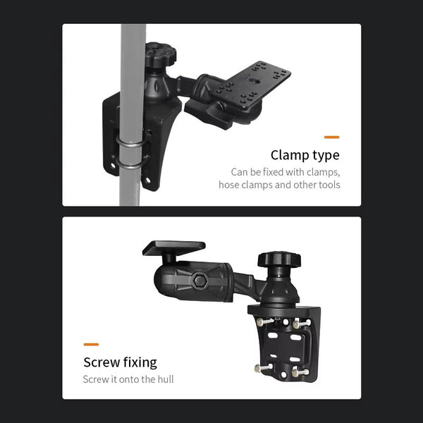 Fish Finder Mount Vertical with Swing Arm for Fishfinders & Chartplotters Marine
